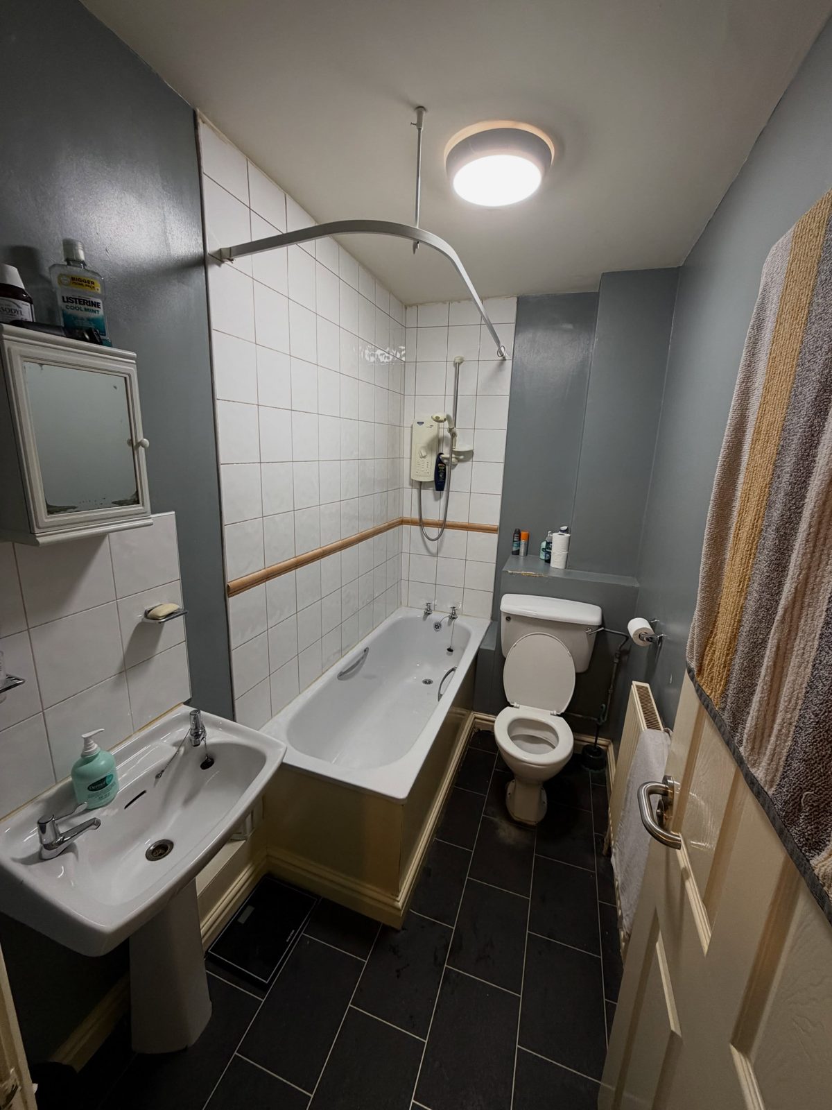 The same bathroom after the clean, clear and spotless